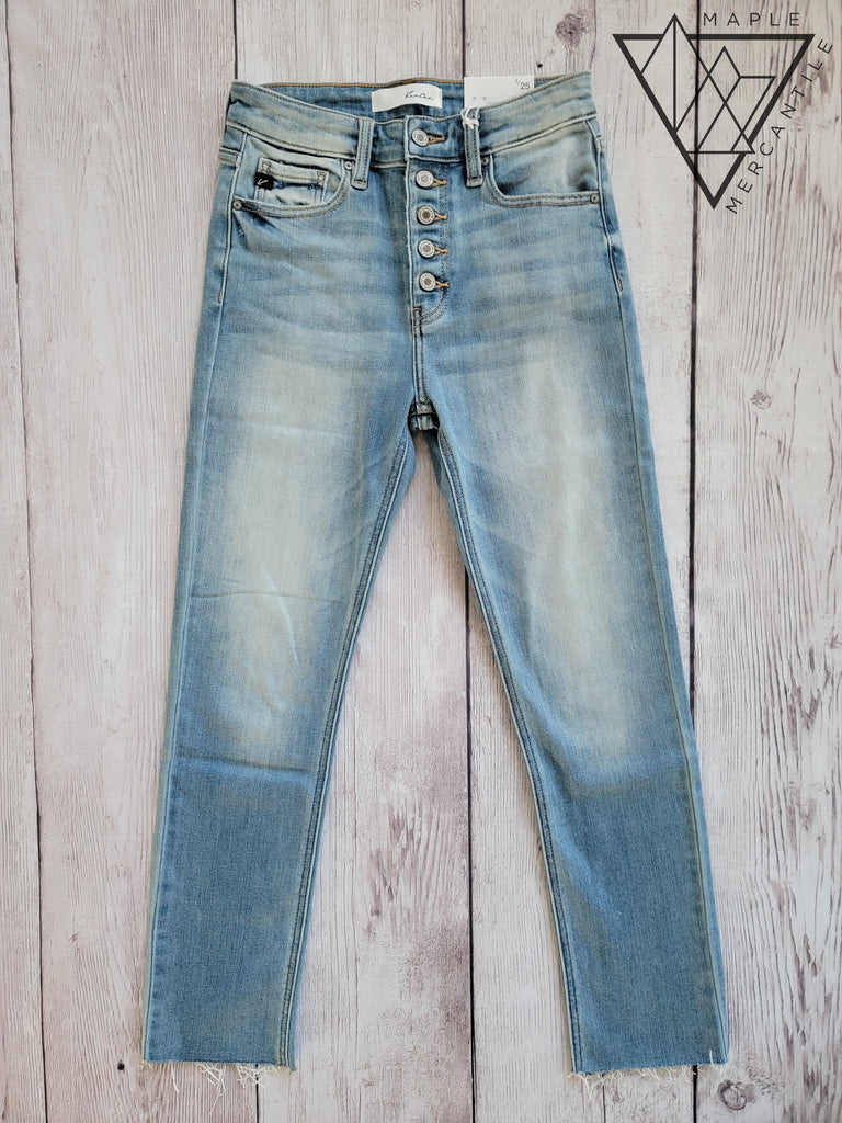 Kancan Slim Straight Button Fly Jeans