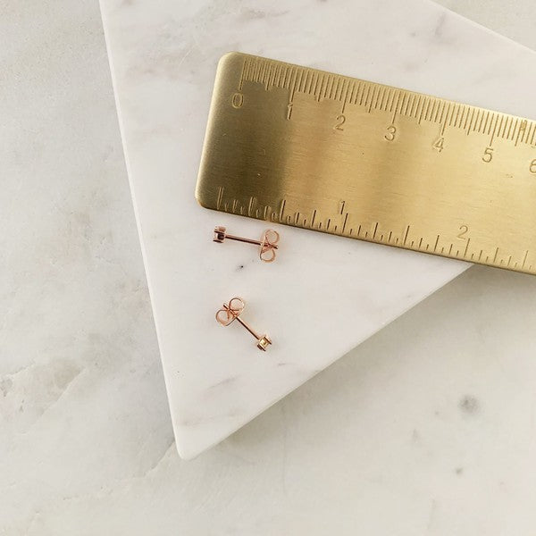 Crystal Baguette Studs