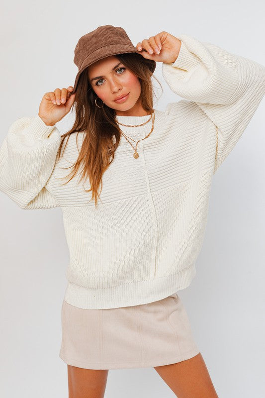 Elevated Ribbed Knitted Sweater