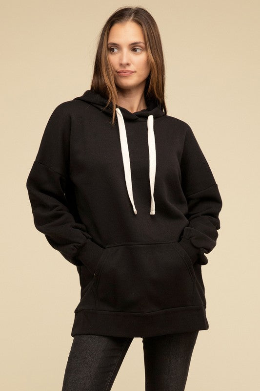 Oversized Hoodie Longline Sweatshirt