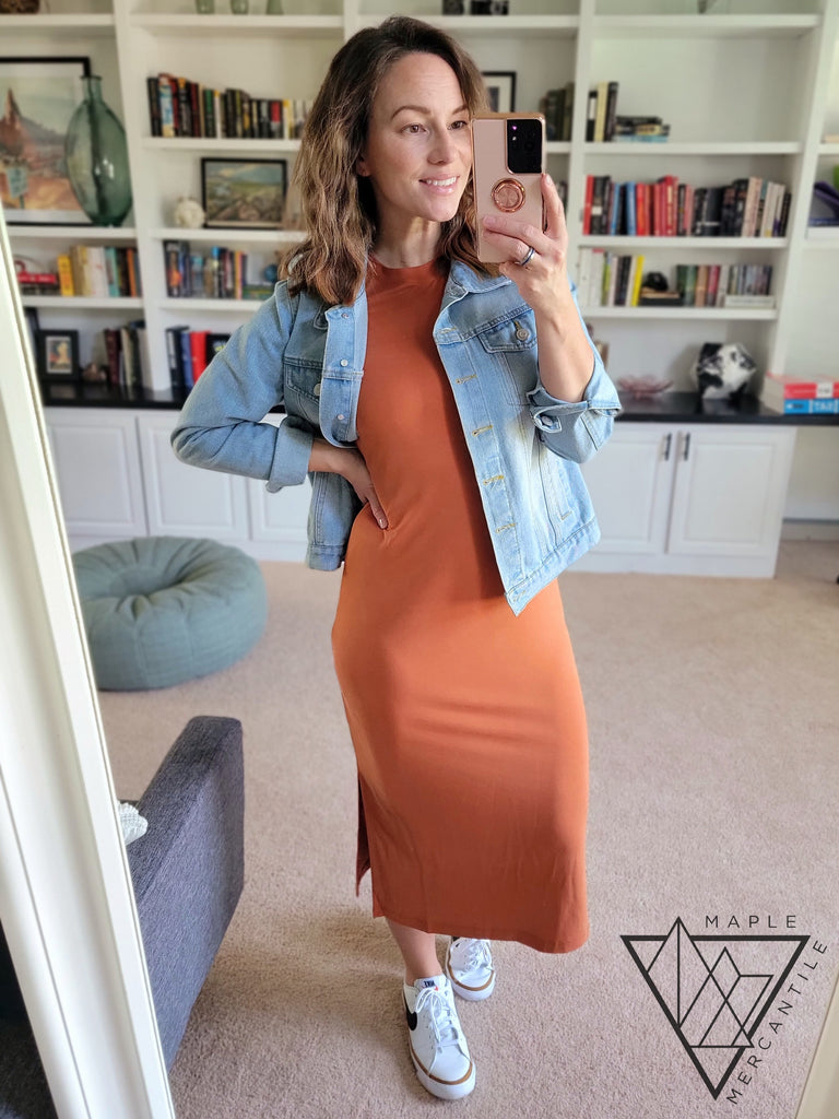 Modal Sleeveless Midi Dress