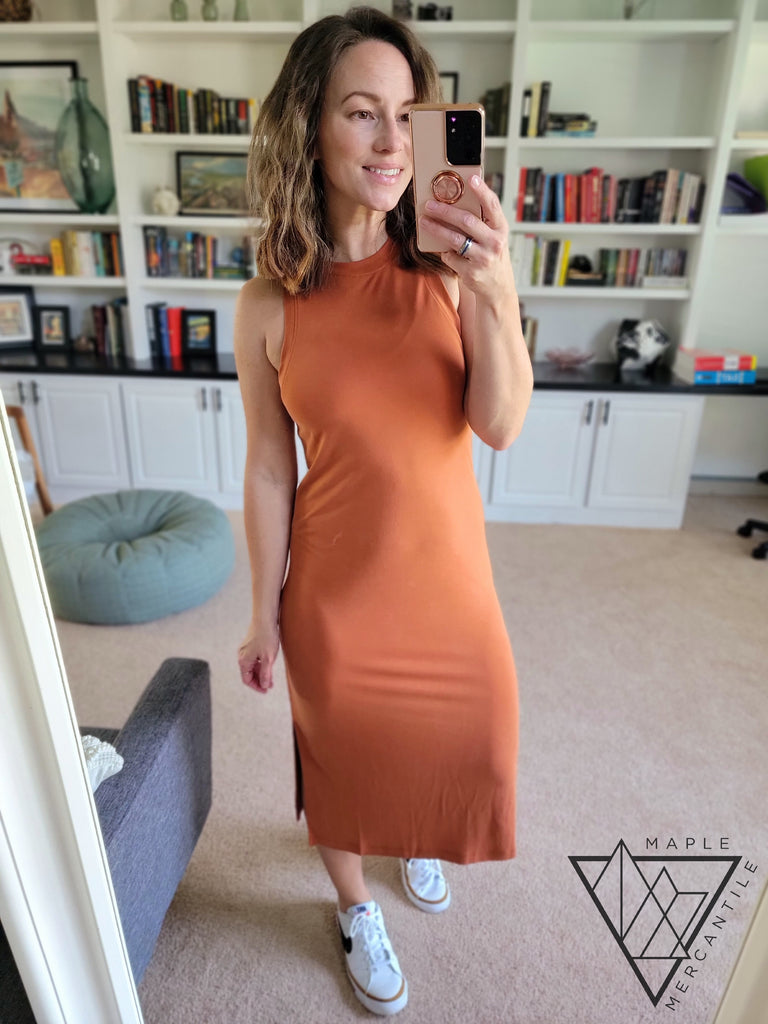 Modal Sleeveless Midi Dress