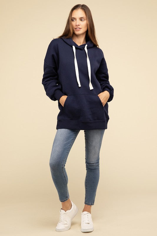 Oversized Hoodie Longline Sweatshirt