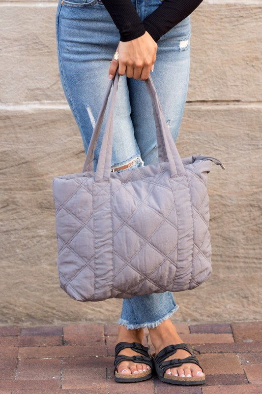 Puffy Quilted Tote