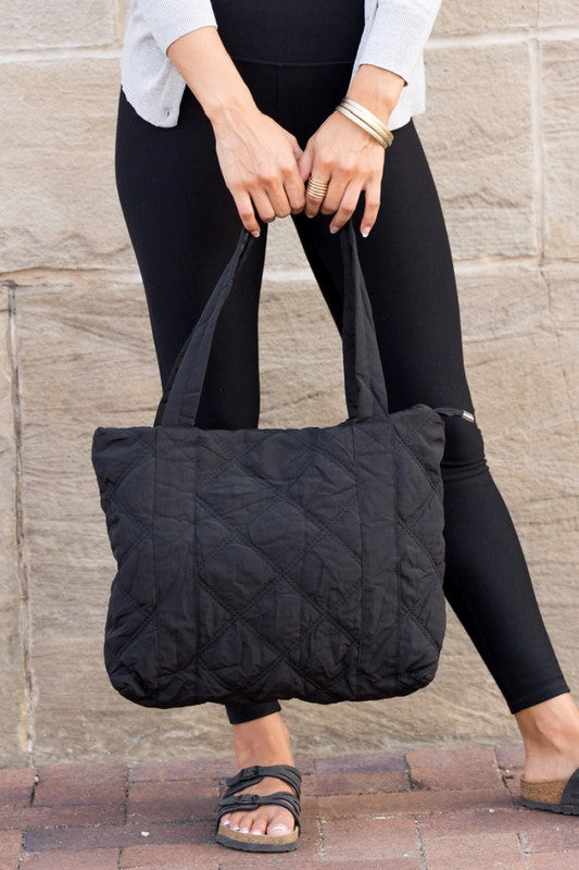 Puffy Quilted Tote