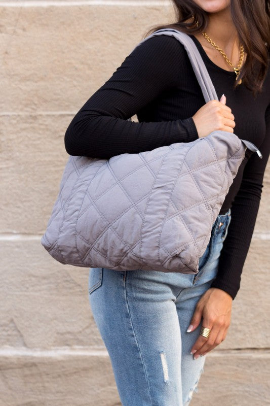 Puffy Quilted Tote