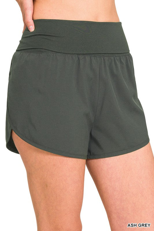 Fold Over Running Shorts
