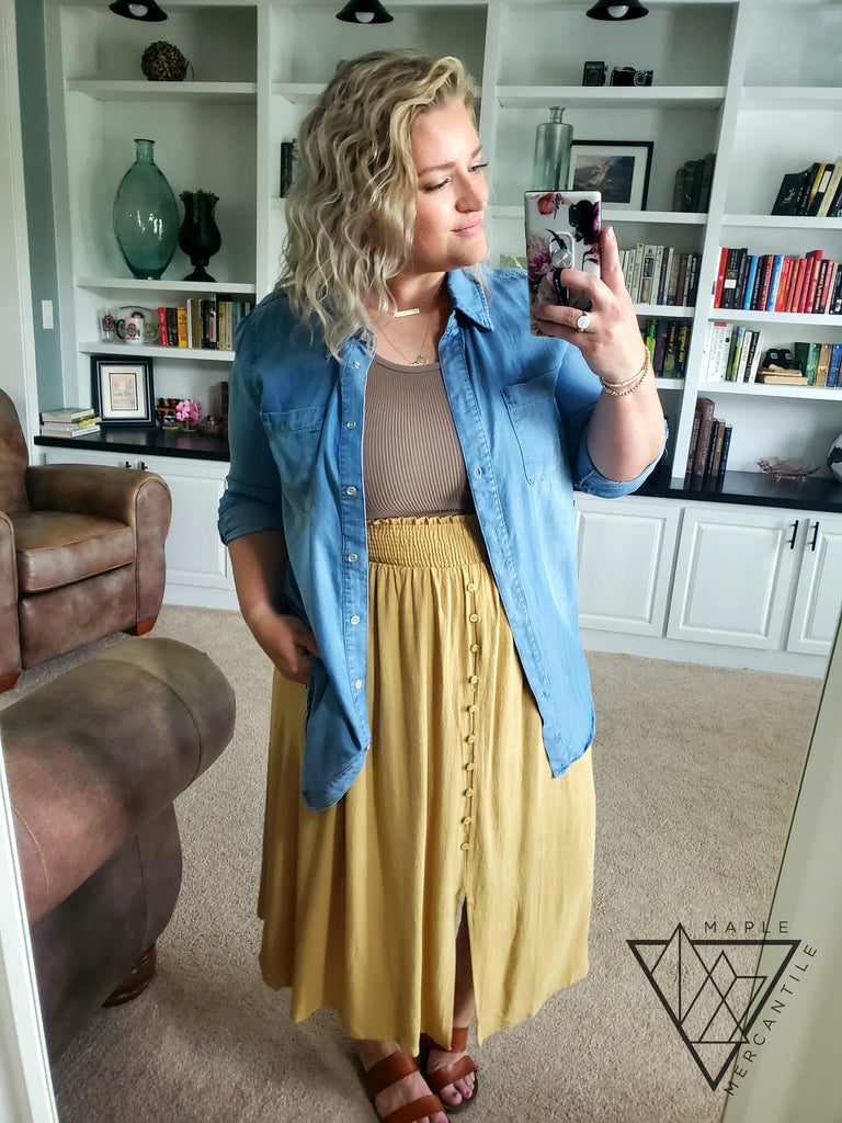 Gracie Chambray Top
