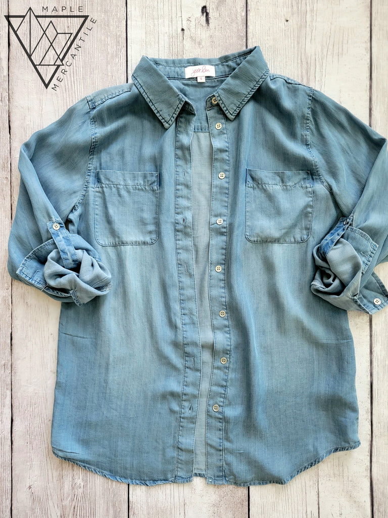 Gracie Chambray Top