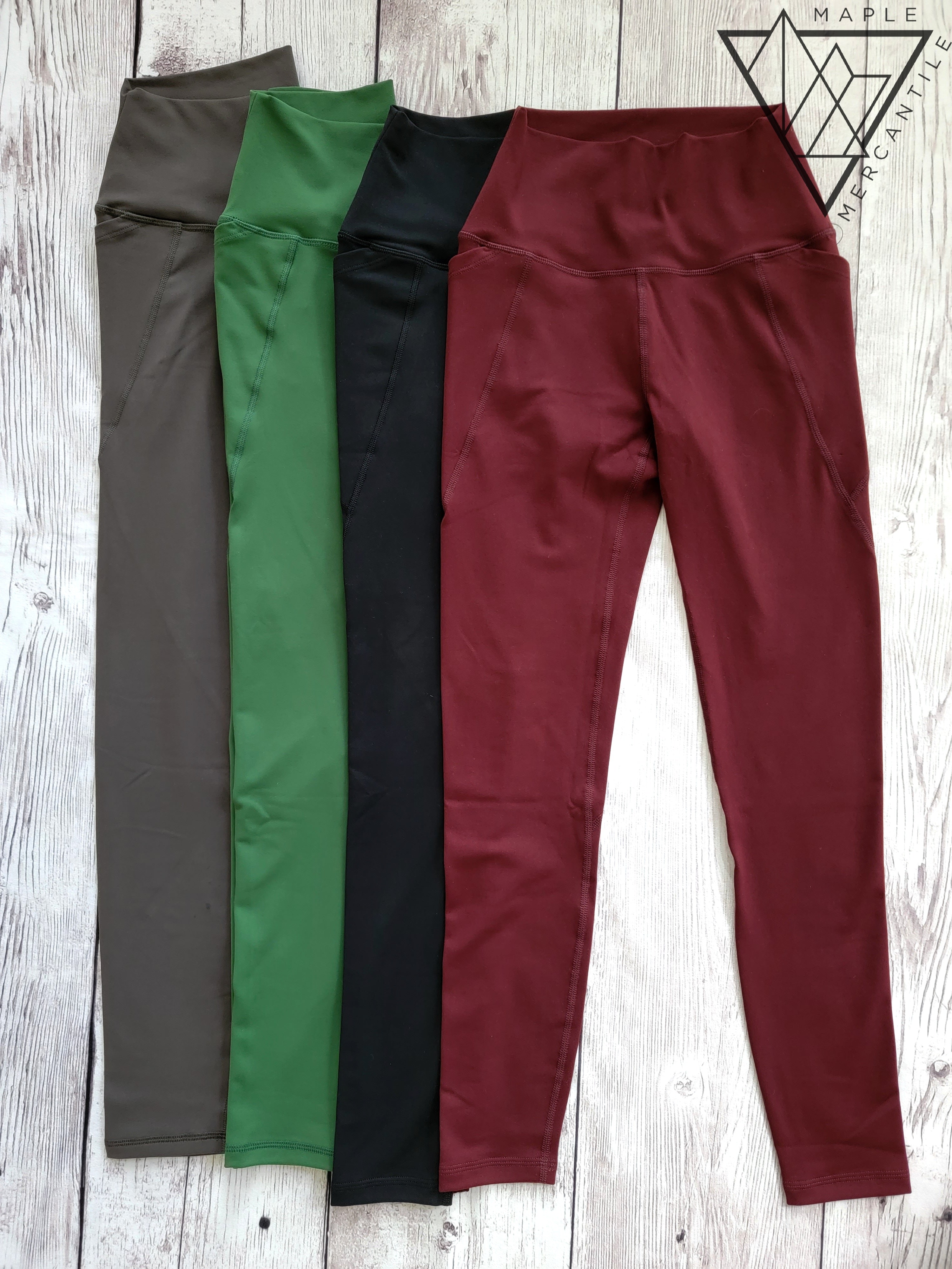 Essential Leggings-Wine Red M ONLY