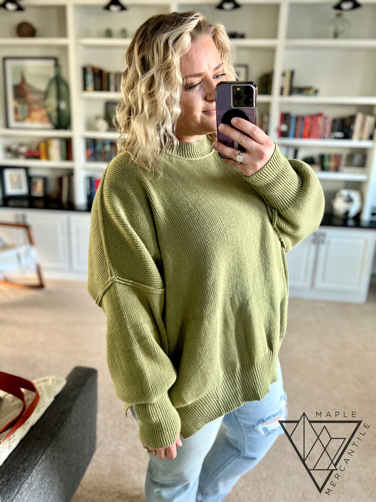 Midtown Knit Sweater - Green