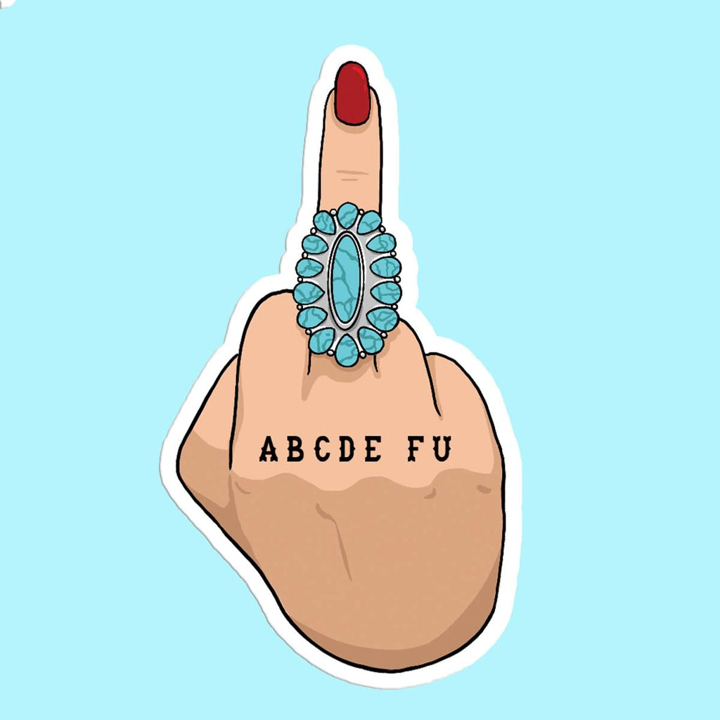 ABCDE FU Sticker
